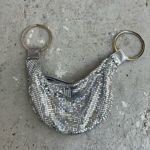Metal mesh hobo bag